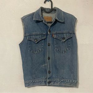 vintage orange tab levi’s vest